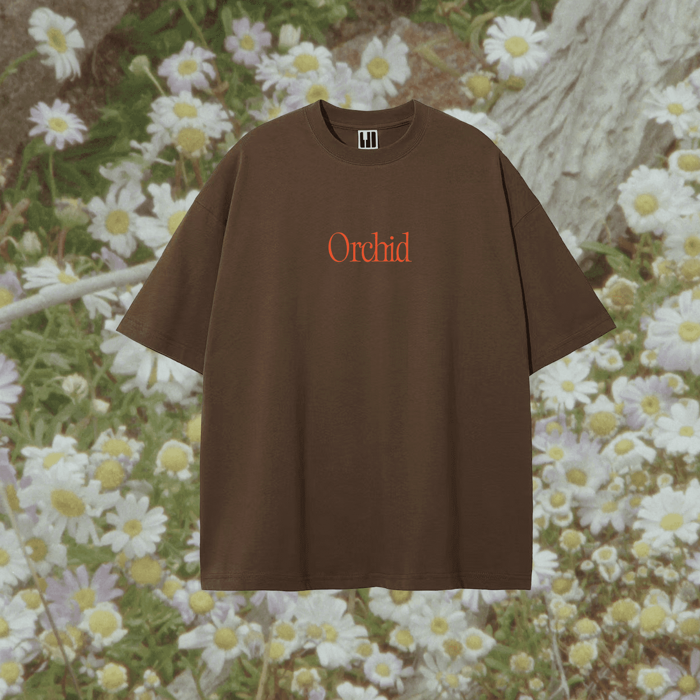 Brown Orchid Eye Tee