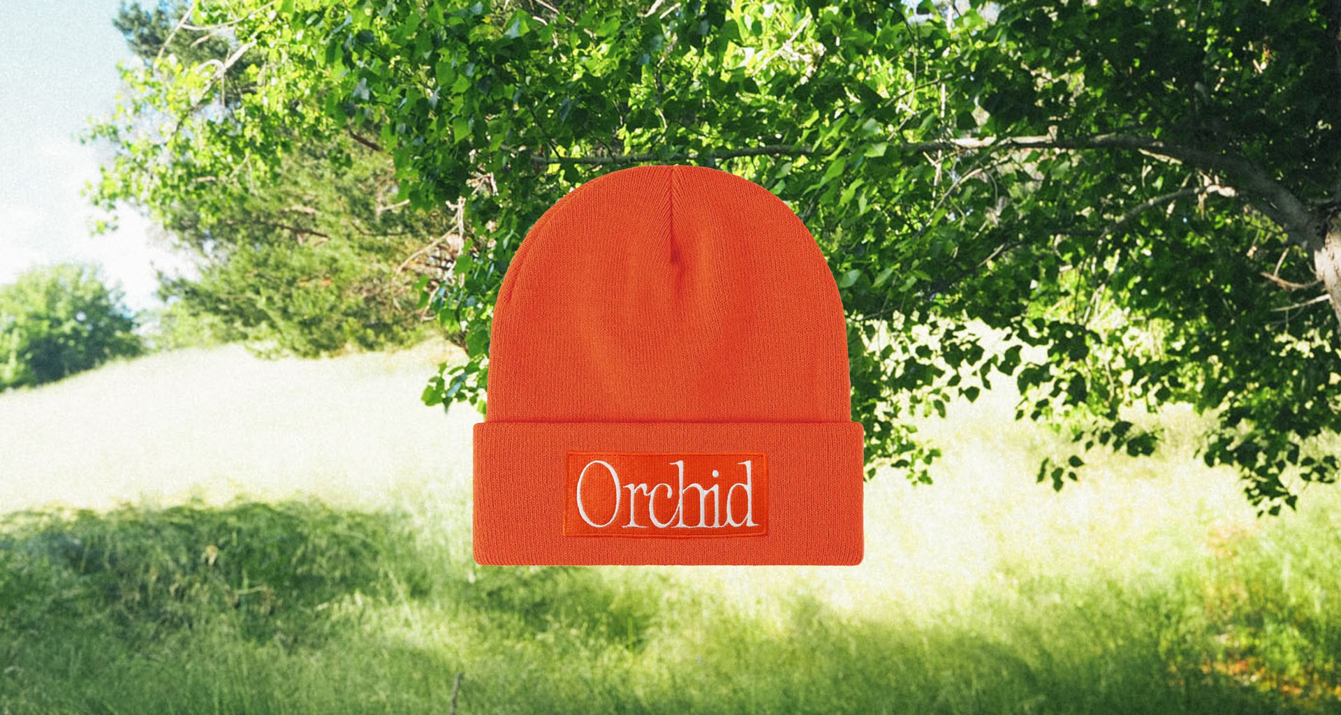 Orange Orchid Beanie
